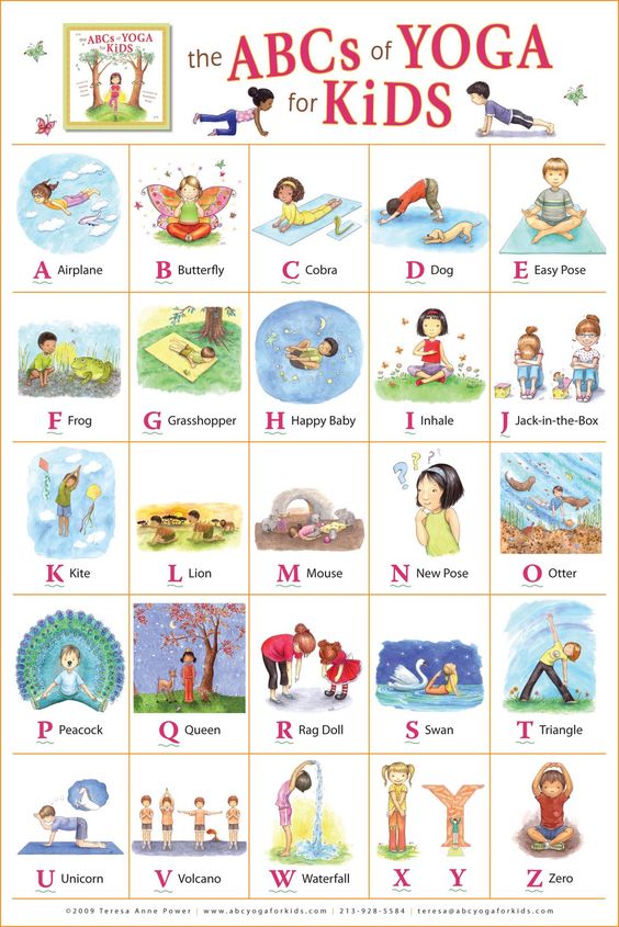 Kathleen Rietz - Illustration and Design: "The ABCs of Yoga for Kids" poster